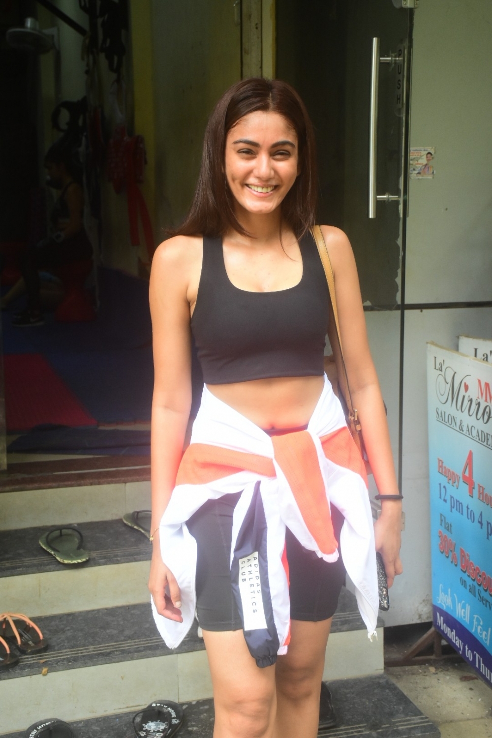 Mumbai: Khatron ke khiladi contestant sana makbul snapped today at kick boxing class Andheri on Wednesday, September 01, 2021.(Photo: Sanjay Tiwari/IANS)