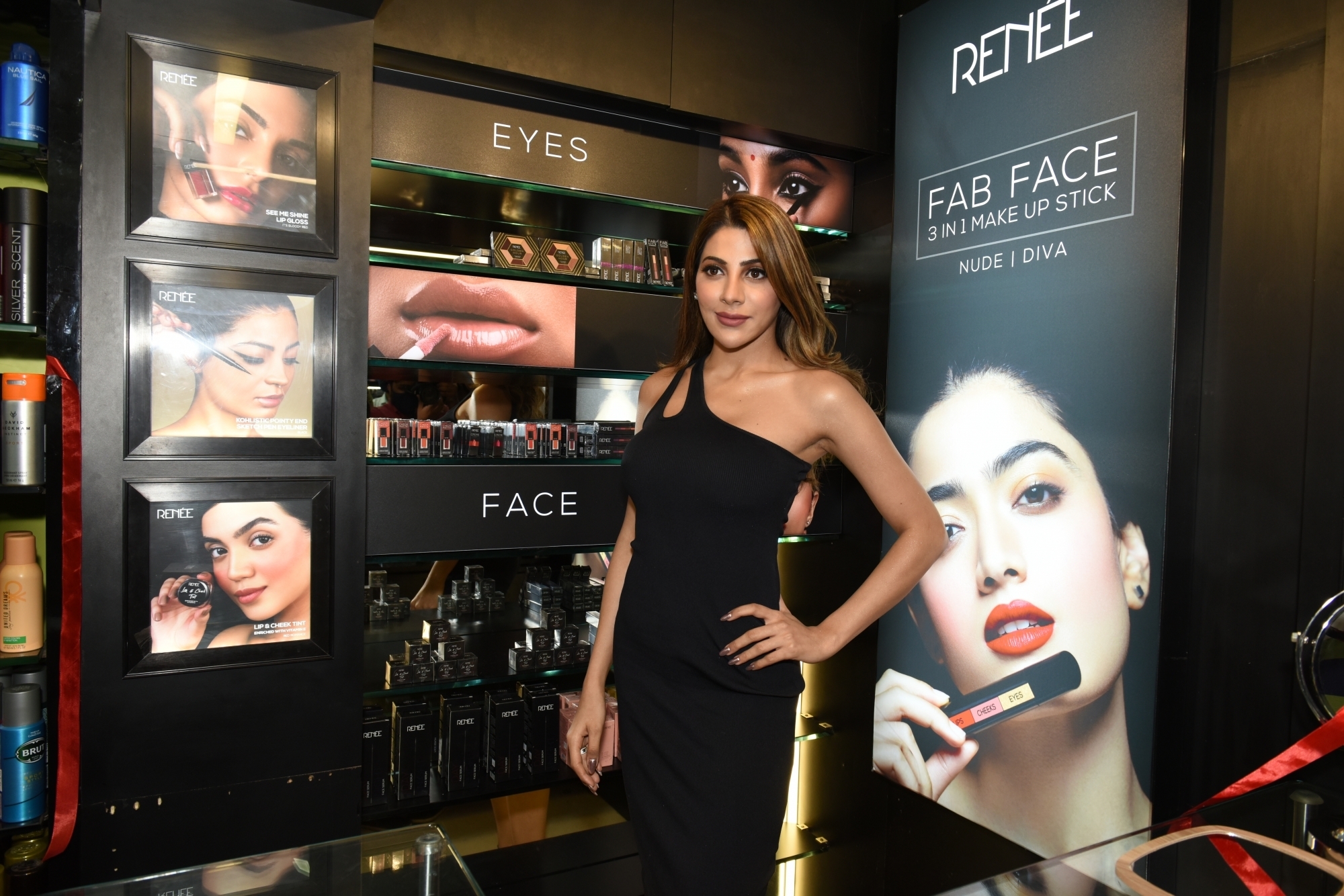 Mumbai: Nikki Tamboli at Launch of RENEE Cosmetics first flagship Store on Wednesday, September 01, 2021.(Photo: Sanjay Tiwari/IANS)