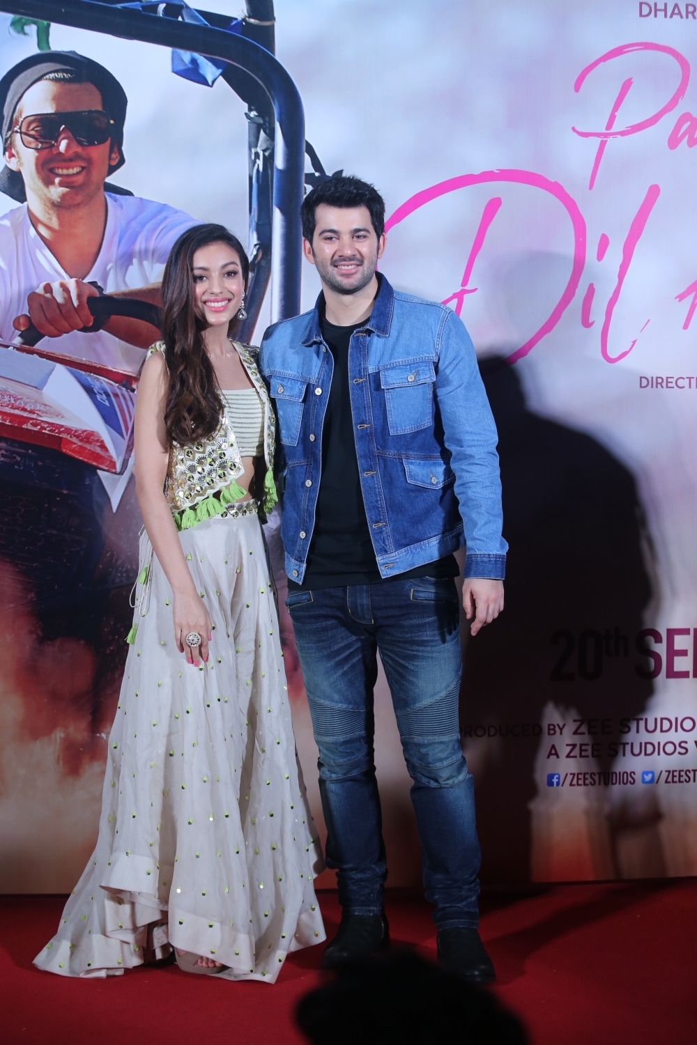 Mumbai: Debutants Karan Deol and Sahher Bambba at the trailer launch of their upcoming film "Pal Pal Dil Ke Paas" in Mumbai, on Sep 5, 2019. (Photo: IANS)