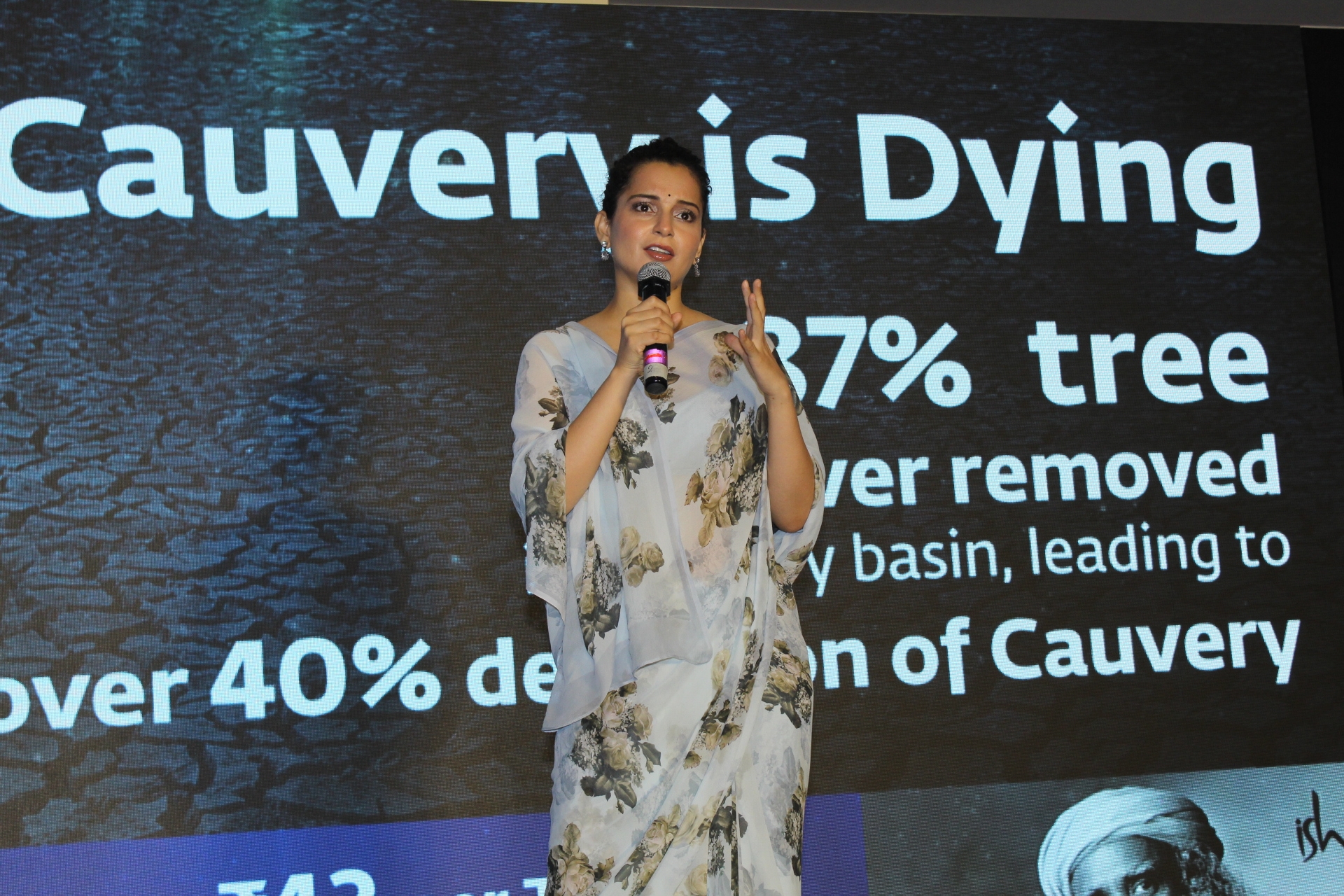Mumbai: Actress Kangana Ranaut at "Cauvery Calling" campaign in Mumbai, on Sep 5, 2019. (Photo: IANS)