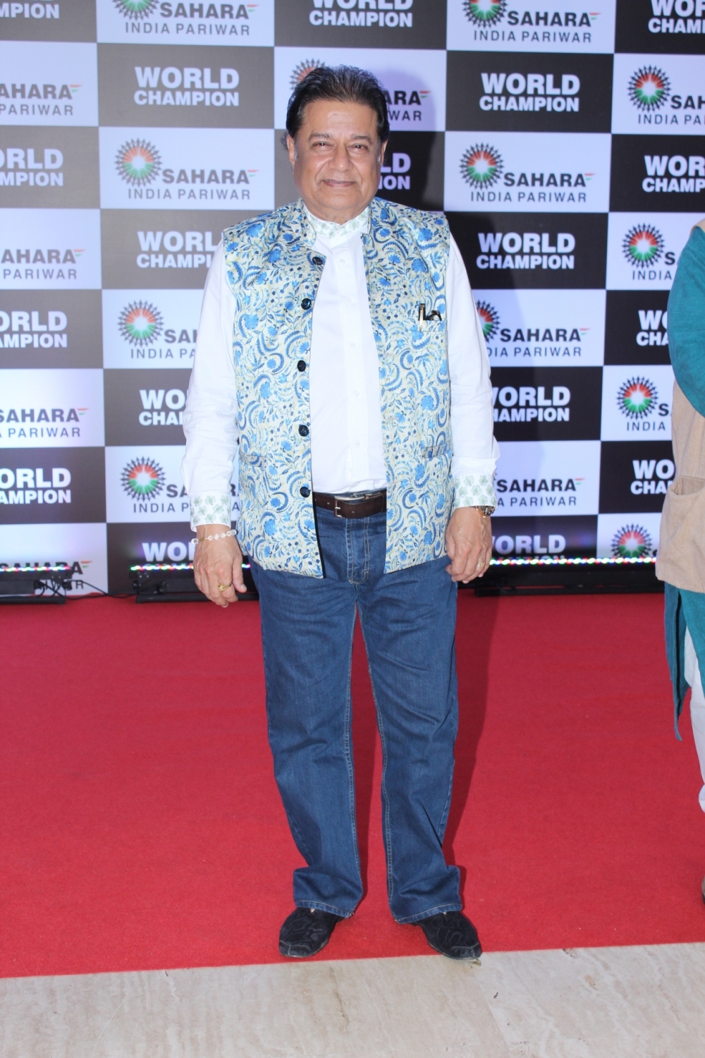 Mumbai: Singer Anup Jalota at PV Sindhu's felicitation ceremony organised by Sahara Group in Mumbai on Sep 8, 2019. (Photo: IANS)