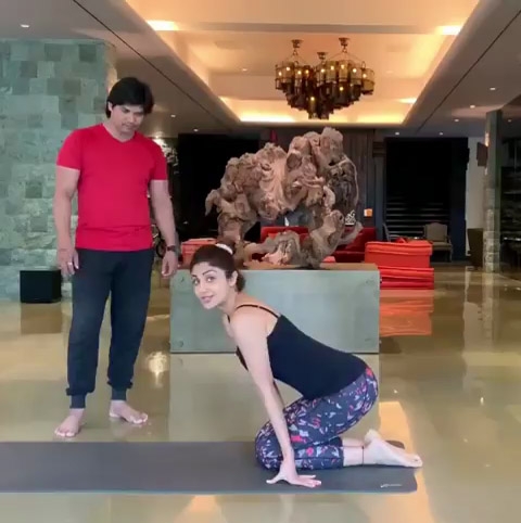 Actress Shilpa Shetty Kundra, who is known for her love for yoga, has just nailed the Vrischikasana ( the scorpion pose) in a way which can give yoga experts across the globe a run for money. Shilpa Shetty took to Instagram on Monday morning to share a video where she can be seen performing the Vrischikasana.