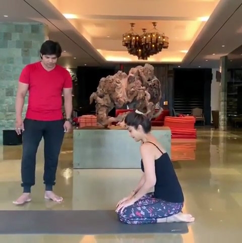 Actress Shilpa Shetty Kundra, who is known for her love for yoga, has just nailed the Vrischikasana ( the scorpion pose) in a way which can give yoga experts across the globe a run for money. Shilpa Shetty took to Instagram on Monday morning to share a video where she can be seen performing the Vrischikasana.
