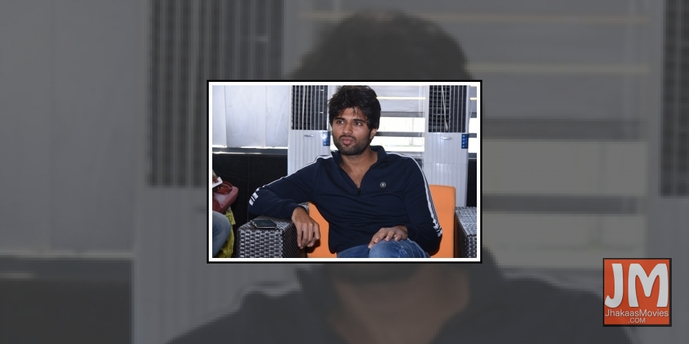 Hyderabad: Actor Vijay Deverakonda during a interview in Hyderabad.