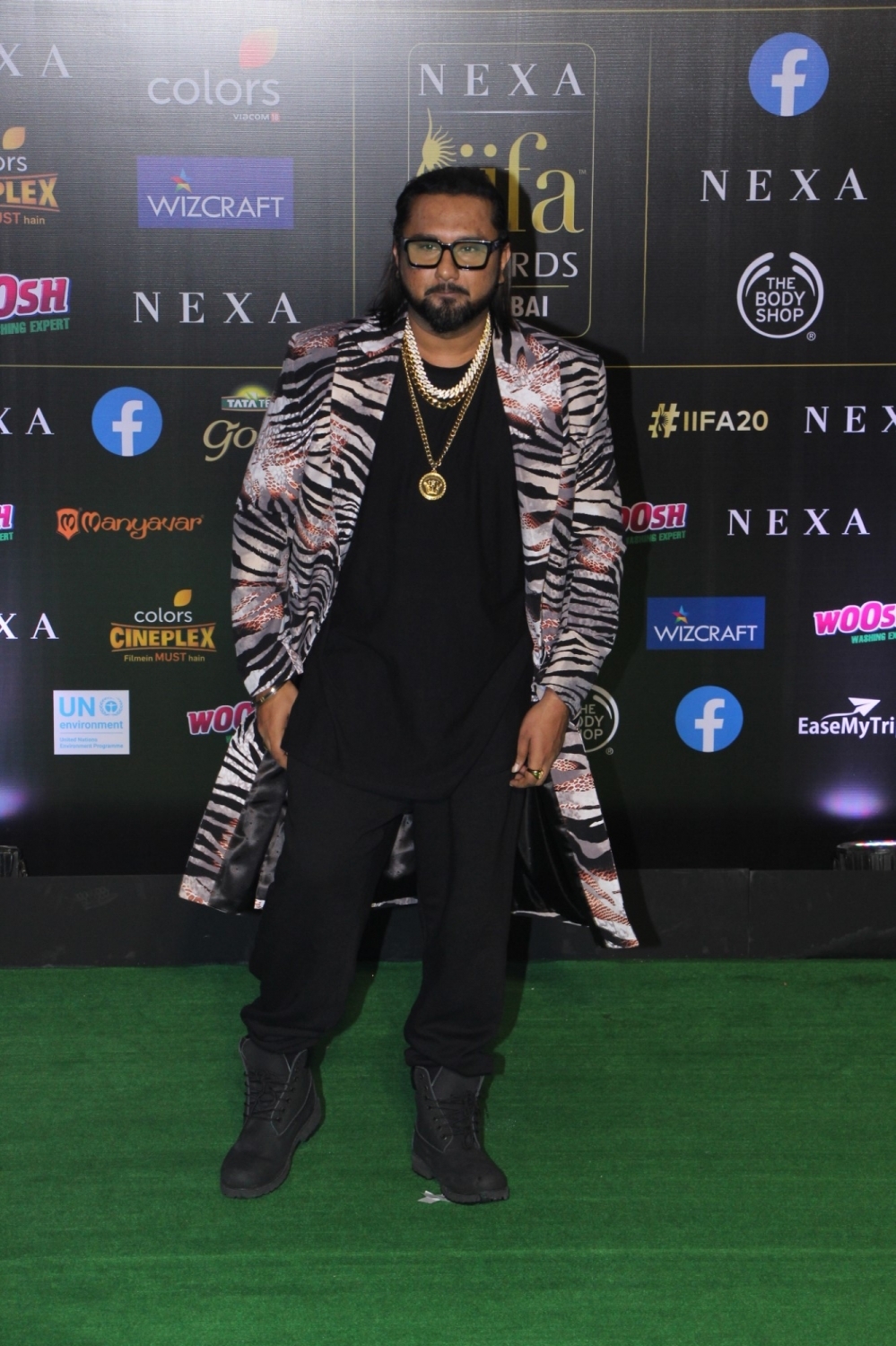 Mumbai: Singer Honey Singh at the Green Carpet of 20th IIFA Awards, in Mumbai on Sep 18, 2019. (Photo: IANS)