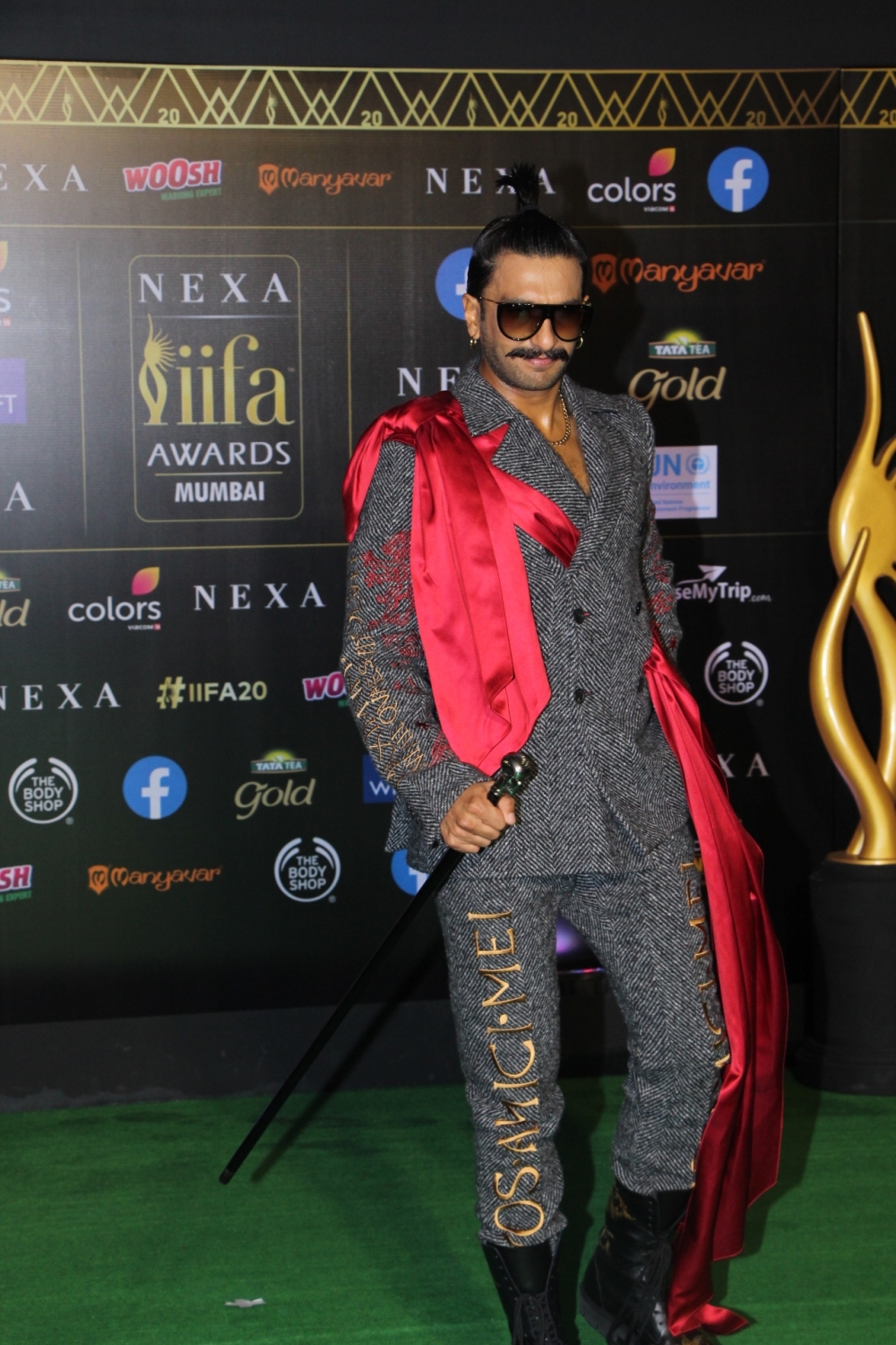 Mumbai: Actor Ranveer Singh at the Green Carpet of 20th IIFA Awards, in Mumbai on Sep 18, 2019. (Photo: IANS)
