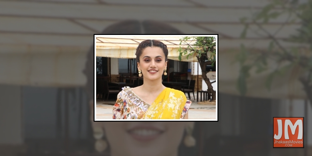 Mumbai: Actress Taapsee Pannu during the promotions of her upcoming film 
