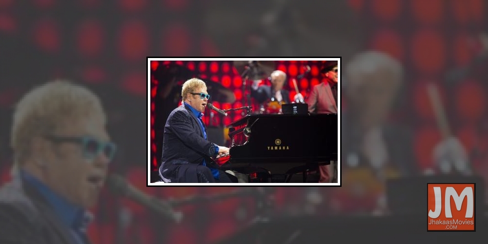 British singer and songwriter Elton John.