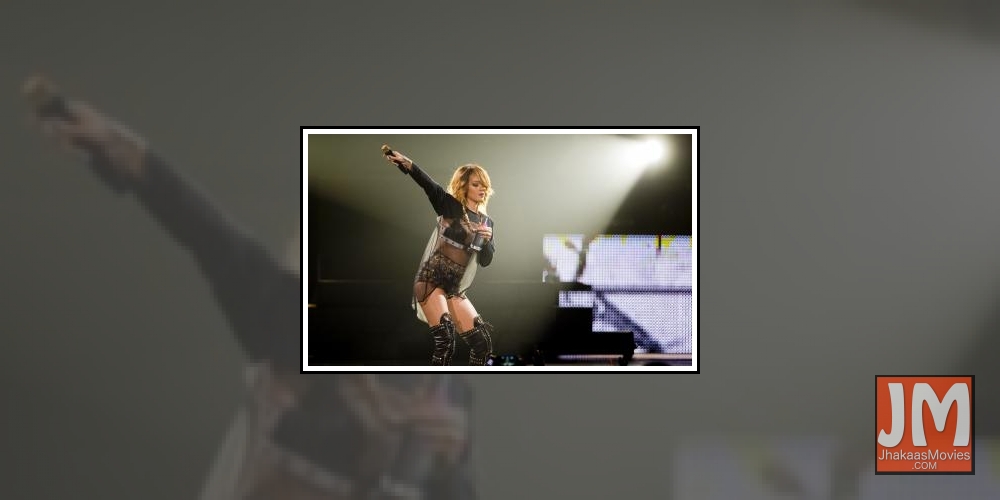 European and American music singer Rihanna concert in Amsterdam, Netherlands June 23, 2013.