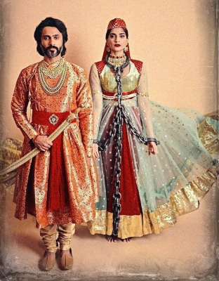 Actress Sonam Kapoor Ahuja and her husband Anand Ahuja suprised their fans on Halloween by adding a twist of Bollywood to their outfits.