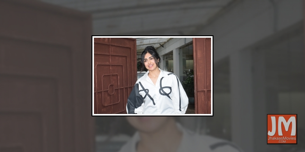 Mumbai: Actress Adah Sharma seen at a recording studio in Mumbai's Juhu on July 3, 2019.