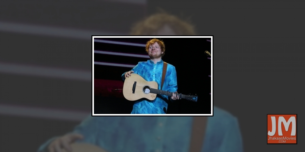 Mumbai: International Singer Ed Sheeran performs during his concert 