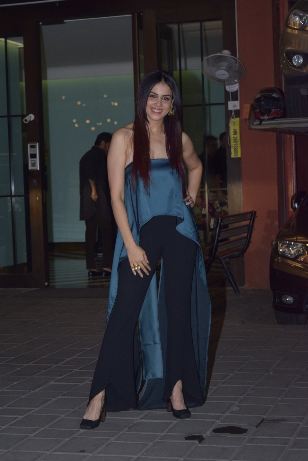 Mumbai: Actress Genelia D'Souza at the wedding anniversary party of actor Aayush Sharma and his wife Arpita Khan in Mumbai on Nov 18, 2019. (Photo: IANS)