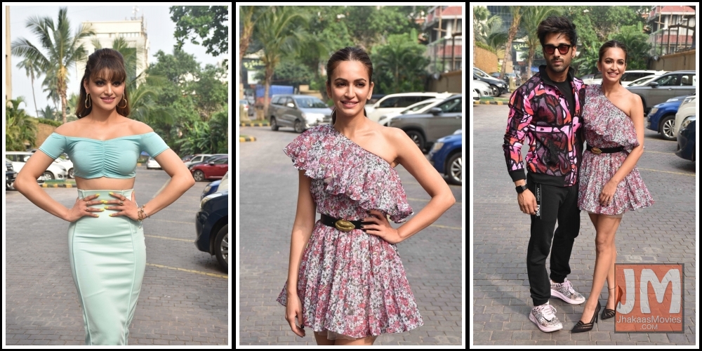 Urvashi Rautela, Kriti Kharbanda, Pulkit Samrat at Promotions of upcoming film Pagalpanti