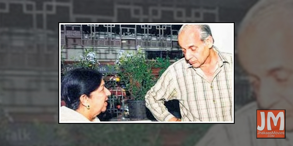 Lata Mangeshkar and Raj.