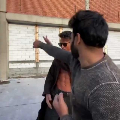 Bollywood action hero Tiger Shroff recreated a scene from the famous film 