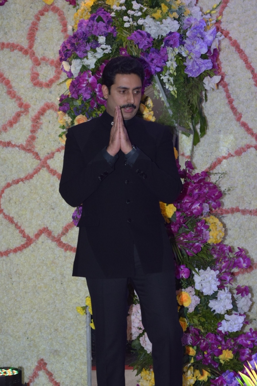 Mumbai: Actor Abhishek Bachchan at the wedding reception of filmmaker Sooraj Barjatya's son Devaansh Barjatya in Mumbai on Nov 29, 2019. (Photo: IANS)