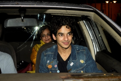 Mumbai: Actor Ishaan Khatter with his mother Neelima Azeem at the special screening of film 