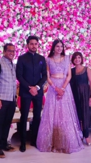 Cricketer Manish Pandey and actress Ashrita Shetty on Thursday hosted a wedding reception for close friends and relatives here. The two had exchanged vows in a glittering ceremony in the city on December 2, just hours after Manish led from the front to help Karnataka retain the Syed Mushtaq Ali T20 Trophy in Surat.