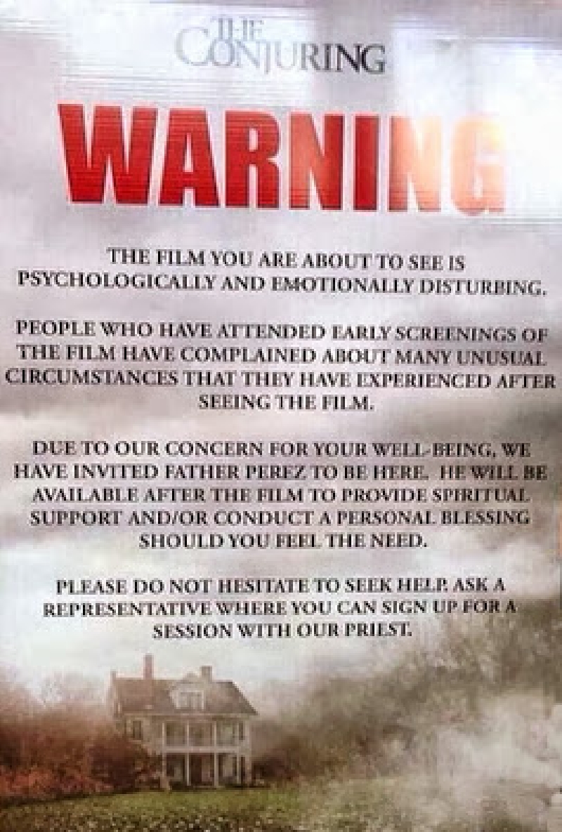 Conjuring 2 Warning in Indian Theaters