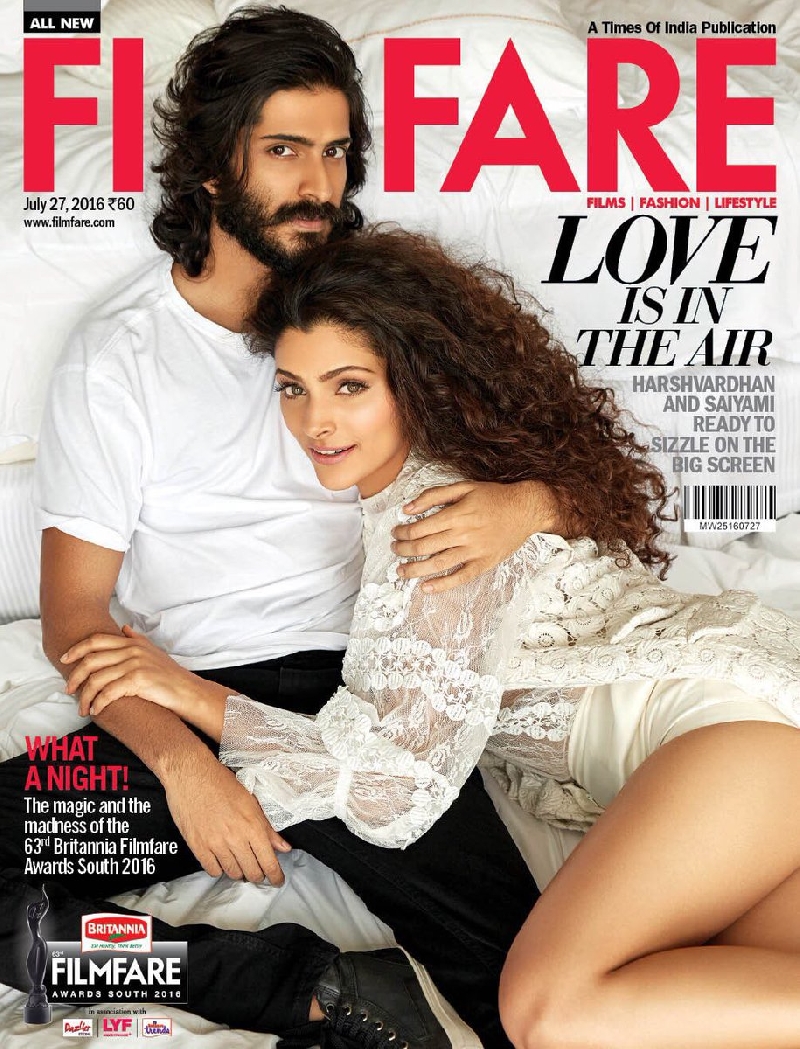 Harshvardhan Kapoor & Siami Kher on Filmfare Cover (Image Source: Twitter/Filmfare)