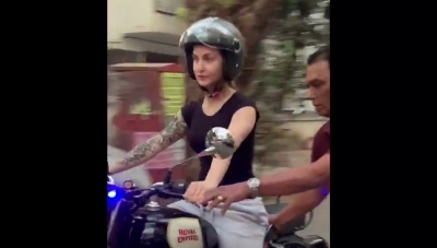 Actress Elli AvrRam had to learn how to ride a bike for her role in 