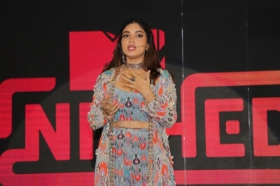 Mumbai: Actress Bhumi Pednekar addresses at the launch of fictional series 