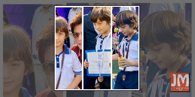 SRK celebrates son AbRam's b'day by narrating 'scary' stories to him