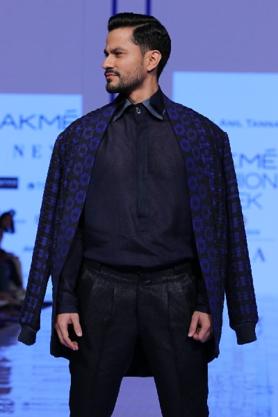 Mumbai: Actor Kunal Khemu walks the ramp showcasing the creation of fashion designer Kunal Anil Tanna at the Lakme Fashion Week Summer/Resort 2020 grand finale, in Mumbai on Feb 16, 2020. (Photo: IANS)