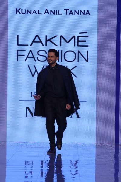 Mumbai: Actor Kunal Khemu walks the ramp showcasing the creation of fashion designer Kunal Anil Tanna at the Lakme Fashion Week Summer/Resort 2020 grand finale, in Mumbai on Feb 16, 2020. (Photo: IANS)