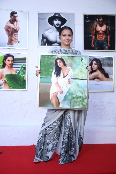 Mumbai: Actress Vidya Balan at fashion photographer Dabboo Ratnani's calendar launch in Mumbai on Feb 17, 2020. (Photo: IANS)