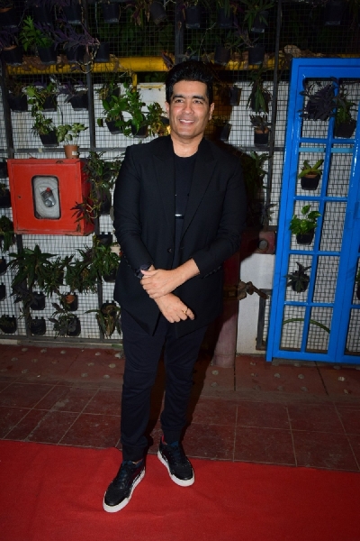 Mumbai:  Fashion designer Manish Malhotra the success party of short film "Devi" in Mumbai on March 12, 2020. (Photo: IANS)