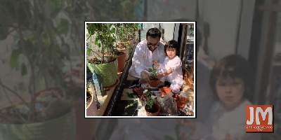 Saif busy gardening with son Taimur on 'Janata curfew'