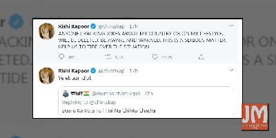 Rishi Kapoor angry when netizens ask him if he's well stocked up on alcohol