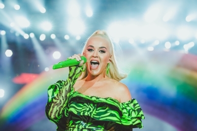 Mumbai: Singer Katy Perry performing at D Y Patil Sports Stadium in Mumbai on Nov 16, 2019. (Photo: IANS)