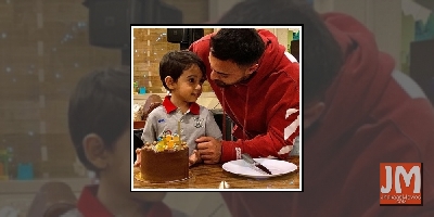 Nephew Ahil feeds Salman cake on his 4th birthday in quarantine