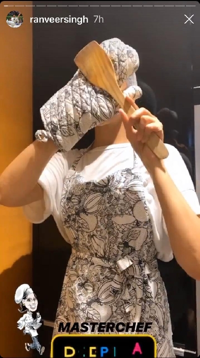 Deepika turns 'masterchef' for hubby Ranveer.