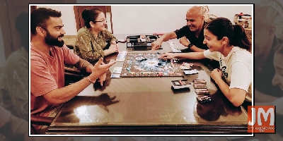 Lockdown diaries: Anushka plays boardgame with Virat, her parents