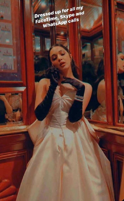 Kiara Advani shows how she dresses up for calls amid lockdown.