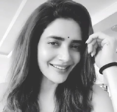 KKarishma Tanna has become 'totally filmy' in lockdown.