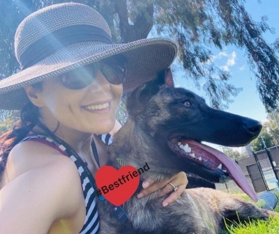 Madhuri, Preity shower love on furry friends on National Pet Day.