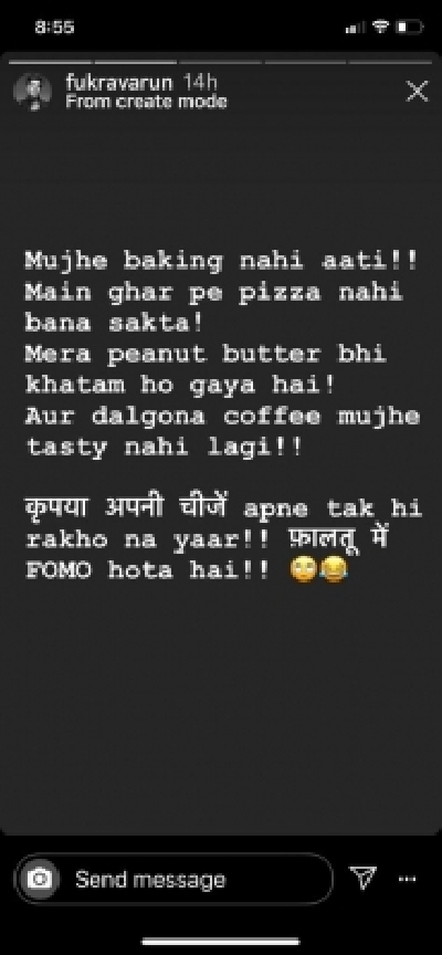 Varun Sharma on little joys of life.