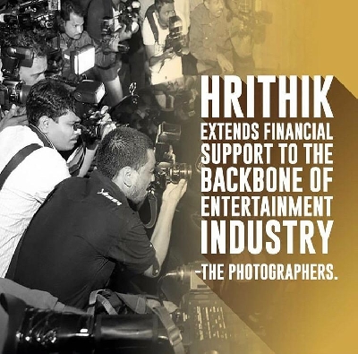 Hrithik Roshan comes out in support of paparazzi during lockdown; Photographers thank him!