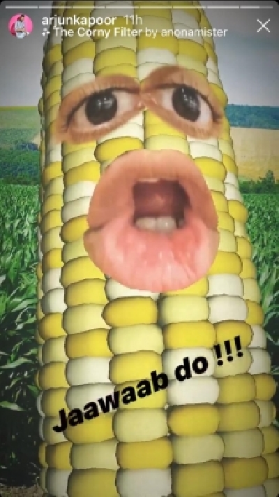 Arjun kapoor turns corny.