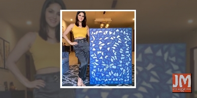 Sunny Leone finishes 'lockdown piece of art'