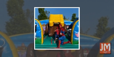 Boyzone's Ronan Keating gets into Spider-Man mode for son