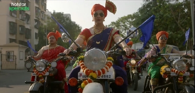 Lara Dutta: Was nervous to ride a bike in a sari.