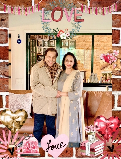 Hema Malini thanks fans on wedding anniversary with Dharmendra.