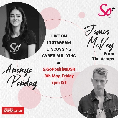 Ananya Pandey and 'The Vamps' guitarist James McVay will talk on 'Social Media Bulling'!