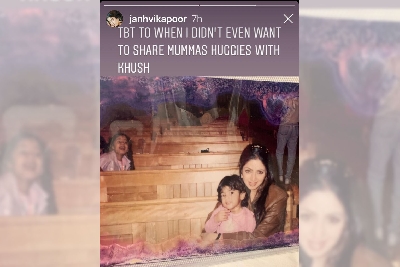 When Janhvi wouldn't 'share mumma's huggies' with kid sister Khushi.